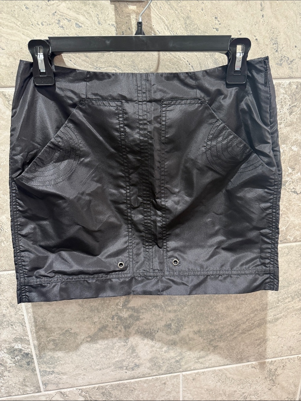 Rare Archival Gucci by Tom Ford 2003 Black Utility Mini Skirt with COA.